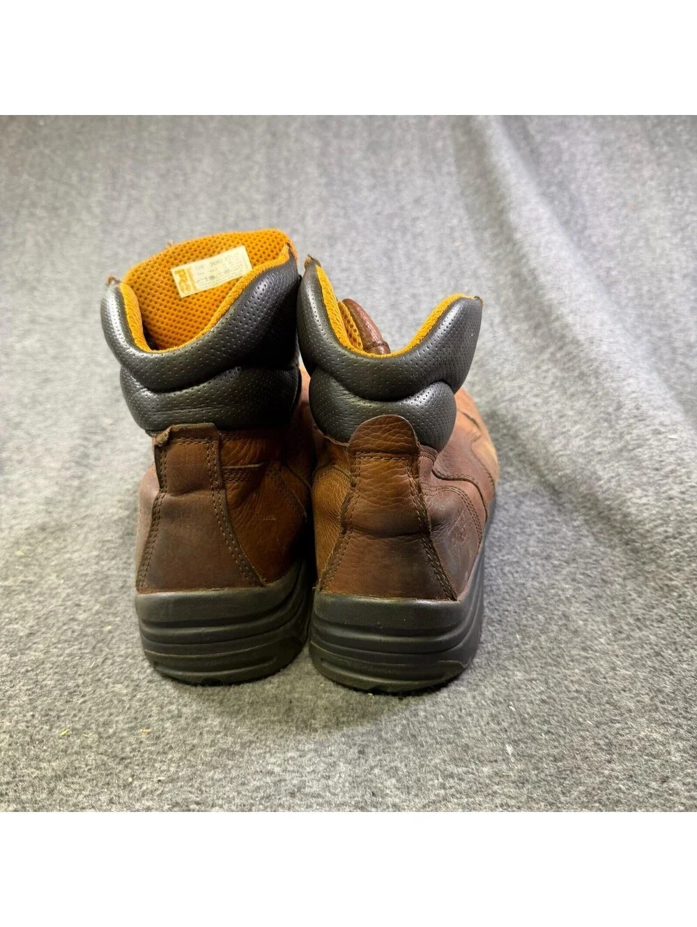 Timberland PRO TiTAN Work Boots Mens Size 13W Brown Leather Safety Toe 26063